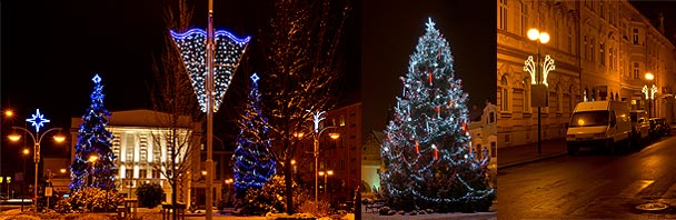 Světelná a vánoční výzdoba měst a obcí