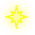 Hvězdice LED žlutá